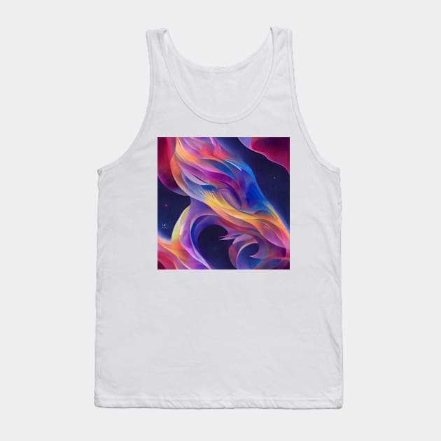 Multidimensional Swirls, Twenty-Three Tank Top by EverythingSings.Art